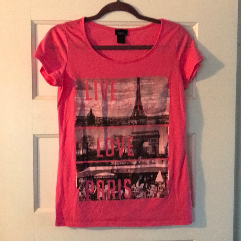 Pink T-shirt. Medium rue 21